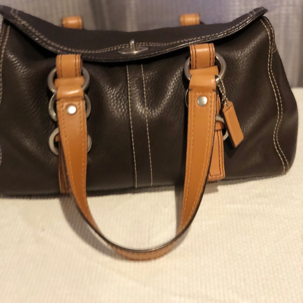 Coach leather handbag